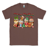 Chestnut merry christmas gingerbread coffee cups Classic Tee - Zillion Design Studio