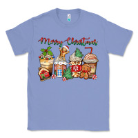 Colony Blue merry christmas gingerbread coffee cups Classic Tee - Zillion Design Studio