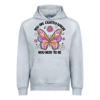 Heather Grey you are exactly where you need to be Urban Hoodie - MaliasSmallBusiness
