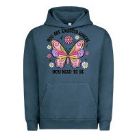 Pigment Midnight Navy you are exactly where you need to be Urban Hoodie - MaliasSmallBusiness
