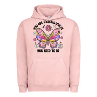Pigment Salmon you are exactly where you need to be Urban Hoodie - MaliasSmallBusiness