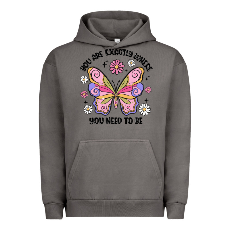 You Are Exactly Where You Need To Be Urban Hoodie by MaliasSmallBusiness | Teevron
