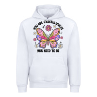 White you are exactly where you need to be Urban Hoodie - MaliasSmallBusiness