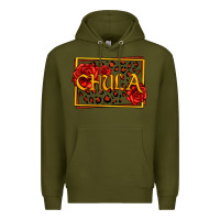 Army Green Spanish chula with roses Premium Hoodie - Jasminsmagicworld