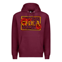 Burgundy Spanish chula with roses Premium Hoodie - Jasminsmagicworld