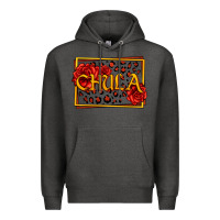 Charcoal Heather Spanish chula with roses Premium Hoodie - Jasminsmagicworld
