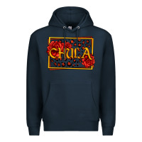 Navy Spanish chula with roses Premium Hoodie - Jasminsmagicworld