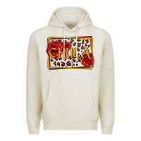 Oatmeal Heather Spanish chula with roses Premium Hoodie - Jasminsmagicworld
