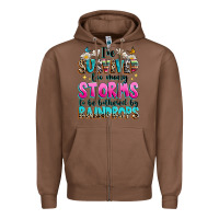 Chestnut ive survived too many storms to be bothered by raindrops Zipper Hoodie - texasbilliewilder