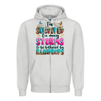 Dove Grey ive survived too many storms to be bothered by raindrops Zipper Hoodie - texasbilliewilder