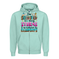 Seafoam ive survived too many storms to be bothered by raindrops Zipper Hoodie - texasbilliewilder