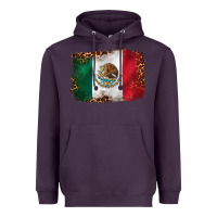Mexican And Leopard Flag Heavyweight Hoodie | Teevron