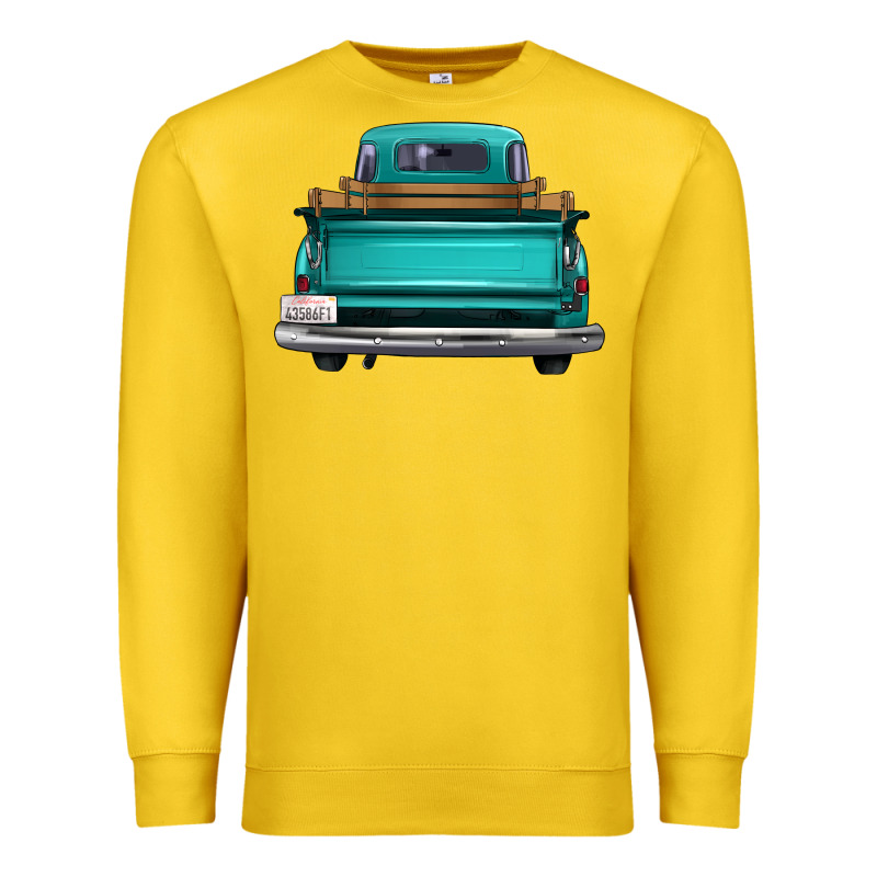 Western Truck Back View Premium Sweatshirt by FaDigitalArtStudio | Teevron
