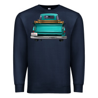 Navy western truck back view Premium Sweatshirt - FaDigitalArtStudio