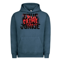 Pigment Midnight Navy true crime junkie Urban Hoodie - MaliasSmallBusiness