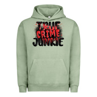 Pigment Oil Green true crime junkie Urban Hoodie - MaliasSmallBusiness