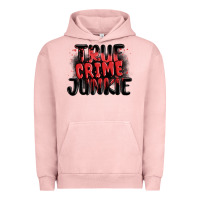 Pigment Salmon true crime junkie Urban Hoodie - MaliasSmallBusiness