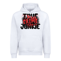 White true crime junkie Urban Hoodie - MaliasSmallBusiness