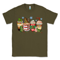 Army Green christmas tree cake  coffee cups Classic Tee - Zillion Design Studio