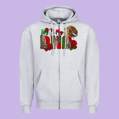 It's In My Own Dna Zipper Hoodie Designed By Zillion Design Studio