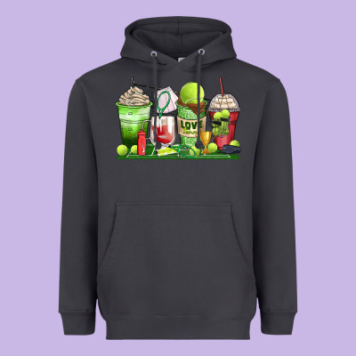 Tennis Coffee Cups Heavyweight Hoodie Designed By Zillion Design Studio