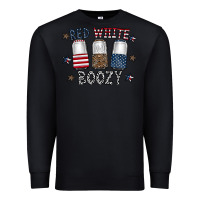 Black red white boozy Premium Sweatshirt - CowhideDigitalArt