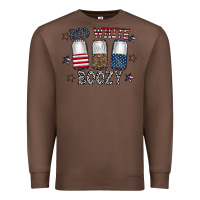 Chestnut red white boozy Premium Sweatshirt - CowhideDigitalArt