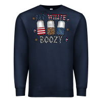 Navy red white boozy Premium Sweatshirt - CowhideDigitalArt