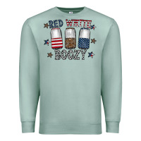 Seafoam red white boozy Premium Sweatshirt - CowhideDigitalArt