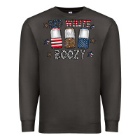 Smoke red white boozy Premium Sweatshirt - CowhideDigitalArt