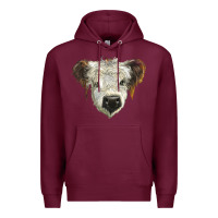 Burgundy white calf scottish Premium Hoodie - BarkalooDesign