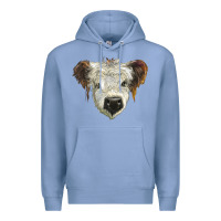 Colony Blue white calf scottish Premium Hoodie - BarkalooDesign