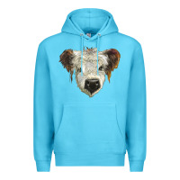 Ocean Blue white calf scottish Premium Hoodie - BarkalooDesign