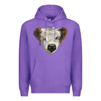Purple white calf scottish Premium Hoodie - BarkalooDesign