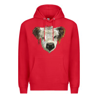 Red white calf scottish Premium Hoodie - BarkalooDesign
