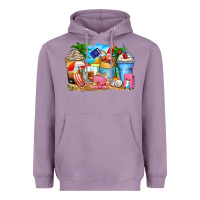 Lavender travel coffee cups Heavyweight Hoodie - Zillion Design Studio