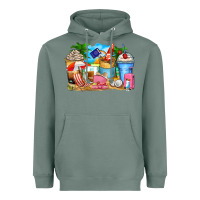 Sage travel coffee cups Heavyweight Hoodie - Zillion Design Studio