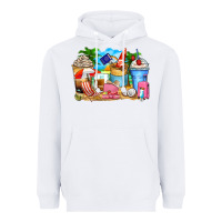 White travel coffee cups Heavyweight Hoodie - Zillion Design Studio