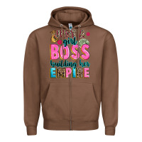 Chestnut just a girl boss building her empire Zipper Hoodie - texasbilliewilder