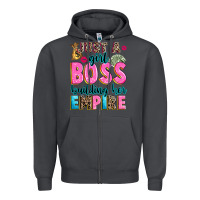 Smoke just a girl boss building her empire Zipper Hoodie - texasbilliewilder