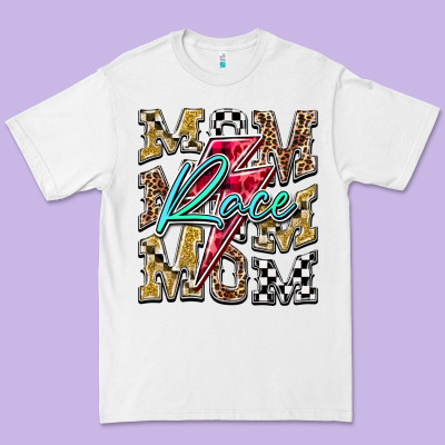 Mom Race Premium Tee Designed By Racoondesign