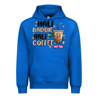 Cobalt half baddie half coffee Urban Hoodie - MaliasSmallBusiness