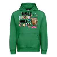 Emerald half baddie half coffee Urban Hoodie - MaliasSmallBusiness
