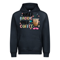 Navy half baddie half coffee Urban Hoodie - MaliasSmallBusiness