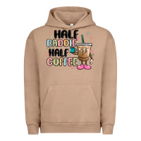 Pigment Burro half baddie half coffee Urban Hoodie - MaliasSmallBusiness
