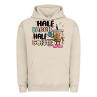 Pigment French Oak half baddie half coffee Urban Hoodie - MaliasSmallBusiness