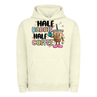Pigment Pistachio half baddie half coffee Urban Hoodie - MaliasSmallBusiness