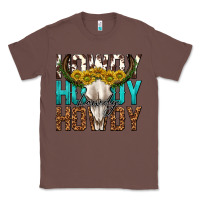 Chestnut howdy howdy howdy western bull skull Classic Tee - texasbilliewilder