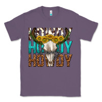Lavender howdy howdy howdy western bull skull Classic Tee - texasbilliewilder