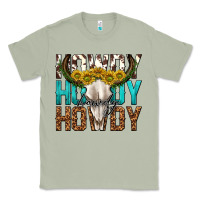 Matcha howdy howdy howdy western bull skull Classic Tee - texasbilliewilder